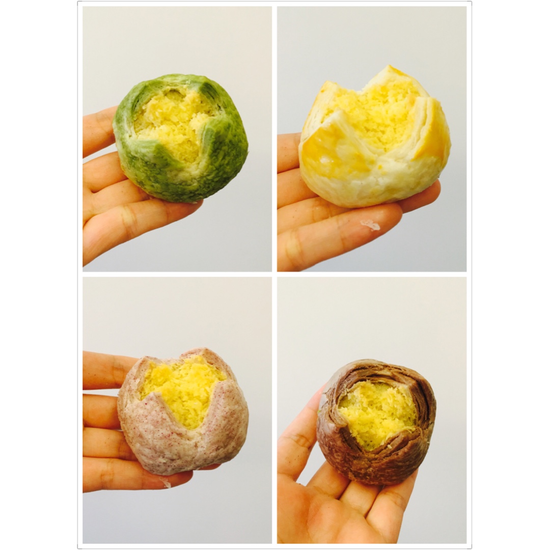 花开富贵之四种口味的椰蓉开口酥