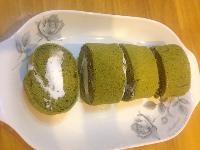无油抹茶蛋糕卷
