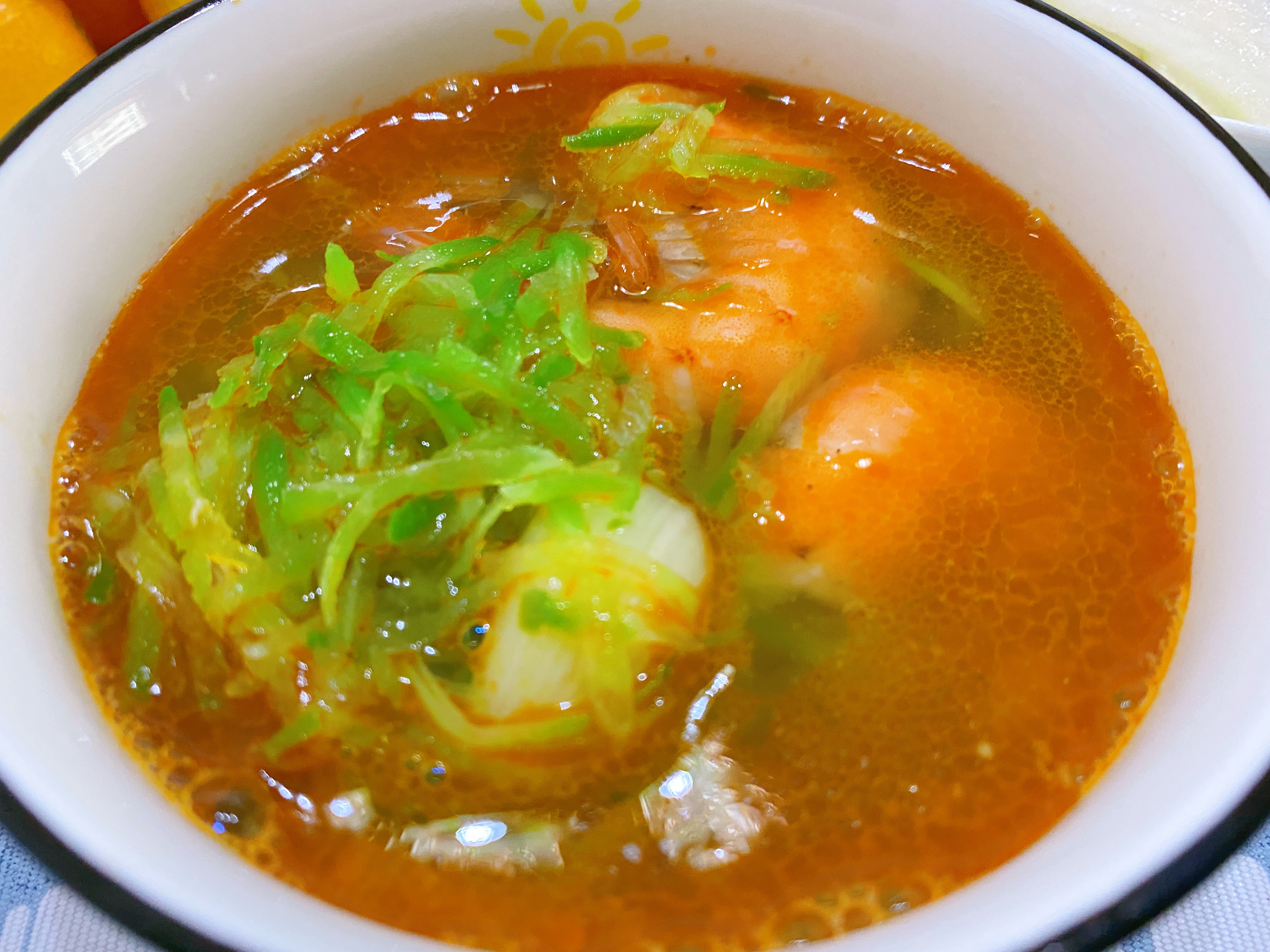 大虾萝卜丝汤的做法