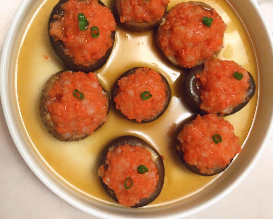 低脂香菇酿虾仁的做法