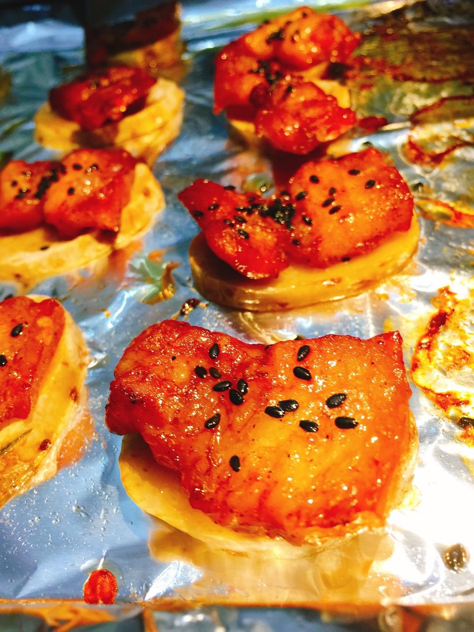 烤箱版土豆烤五花肉