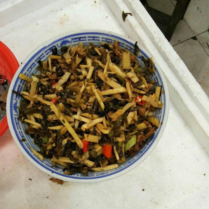 静雅嘛嘛做的咸菜炒冬笋