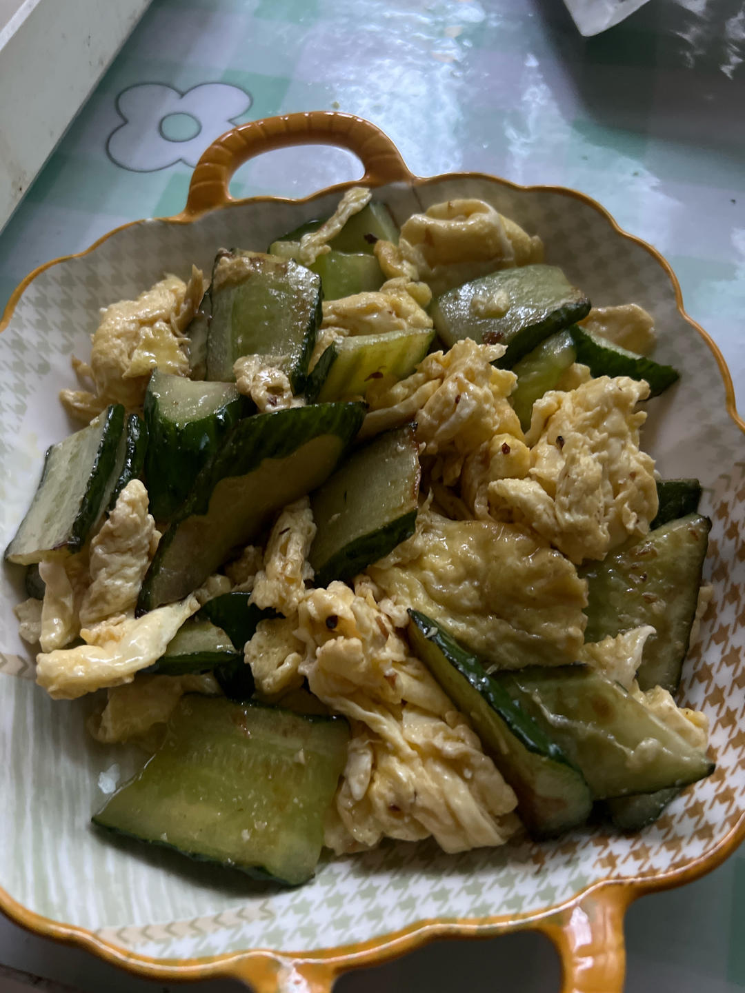 黄瓜炒鸡蛋 （青瓜炒鸡蛋）