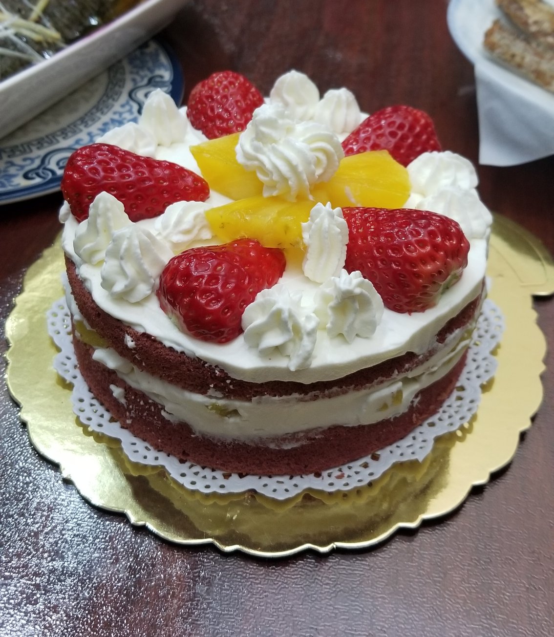 烘焙小白必做的第一个生日蛋糕（红丝绒裸蛋糕6寸）