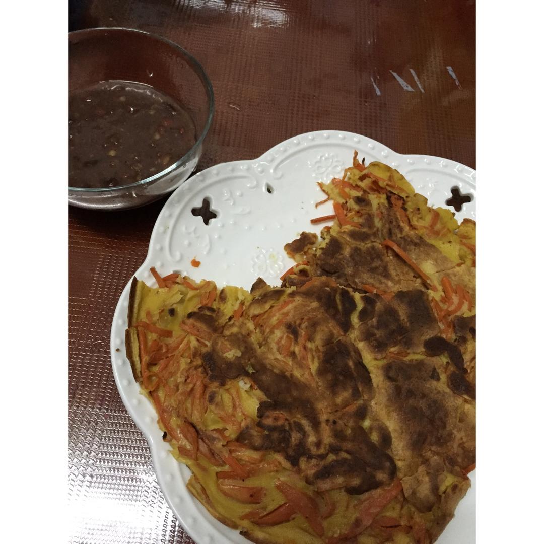 胡萝卜鸡蛋饼