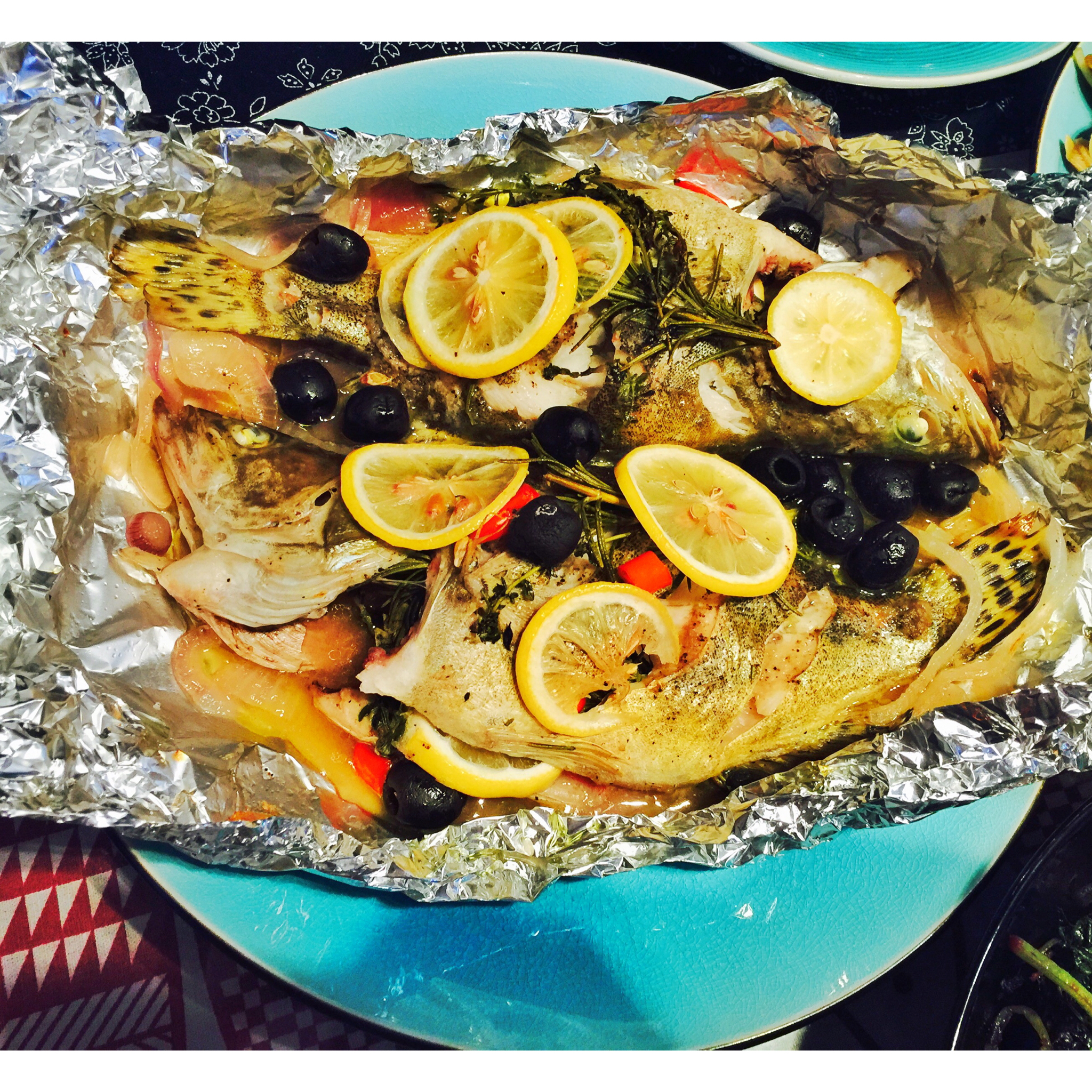k_lu做的香草柠檬烤鱼