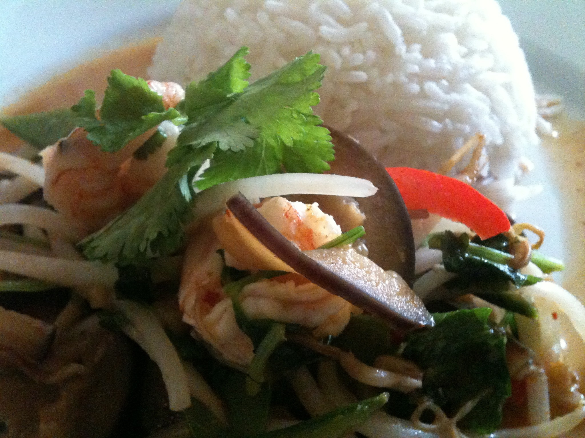 泰式鲜虾红咖喱的做法