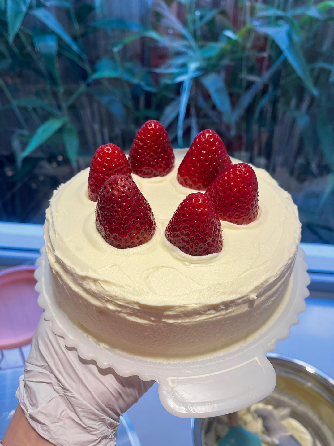 草莓鲜奶油蛋糕🍰（尝试很多方子之后总结的超级实用方子）