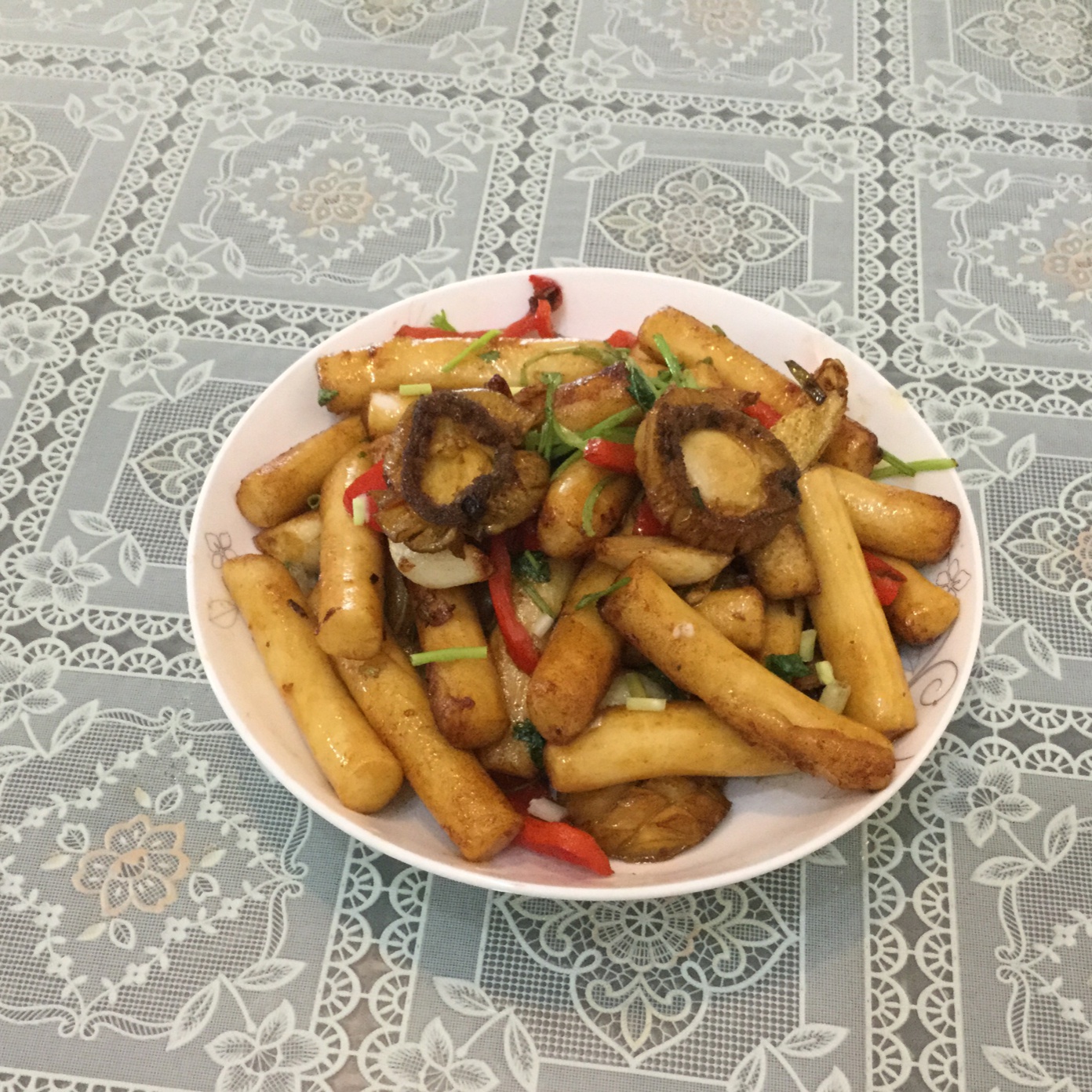 鲍鱼炒年糕
