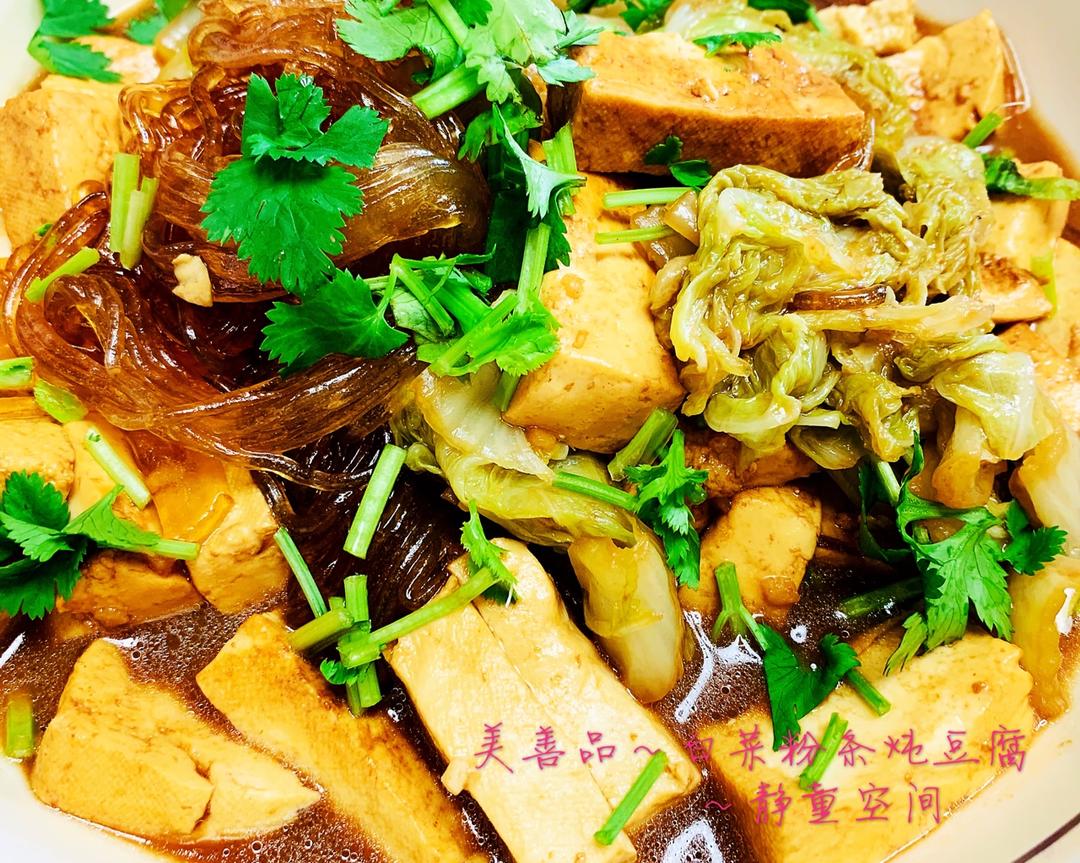 白菜粉条炖豆腐（小美版）