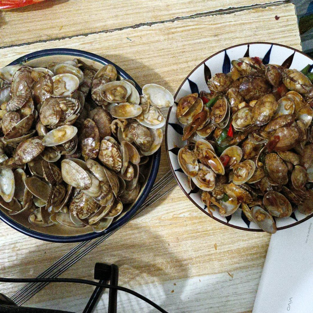 5分钟快手菜❗️秒杀路边摊爆炒花甲～好吃到爆