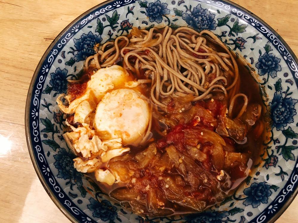 堪比牛肉面的--土豆茄丝面