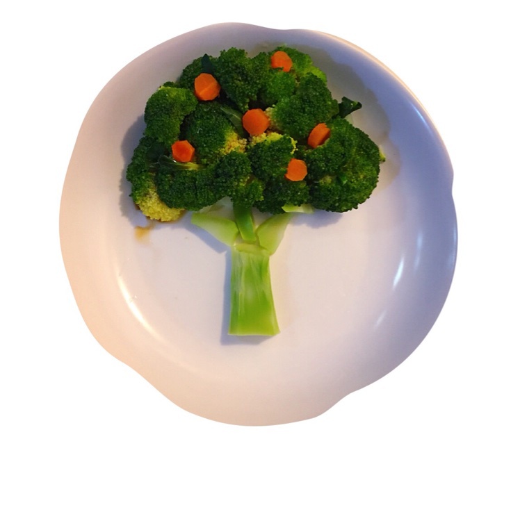 白猪肉詹皮皮做的大树西兰花