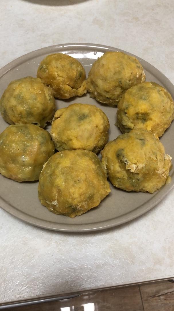 李婉婷88做的最好吃的减肥食品菜团子