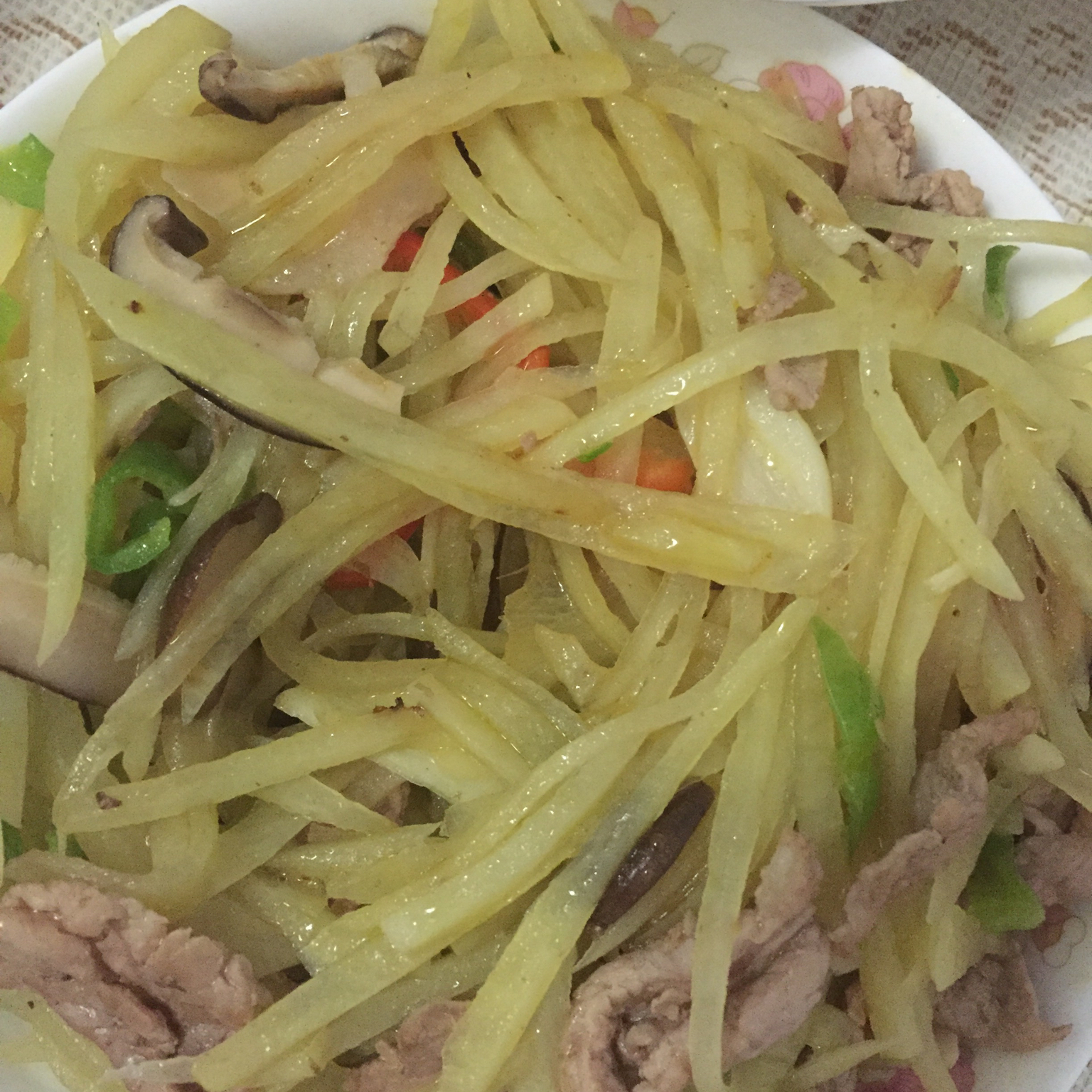 土豆丝炒肉丝