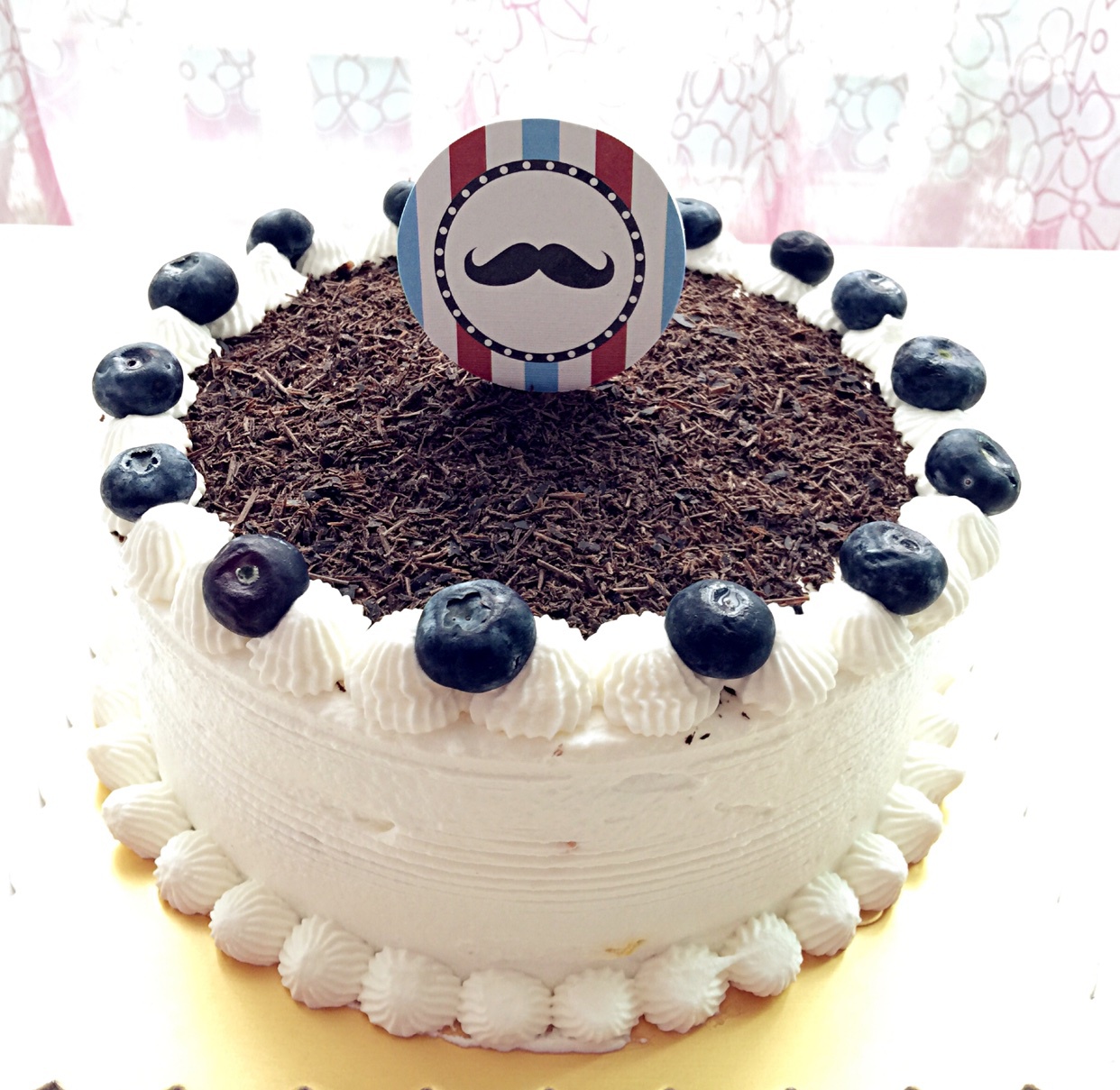 奶油水果装饰蛋糕