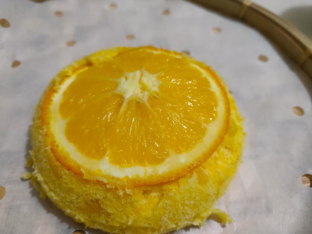 香橙蒸蛋糕