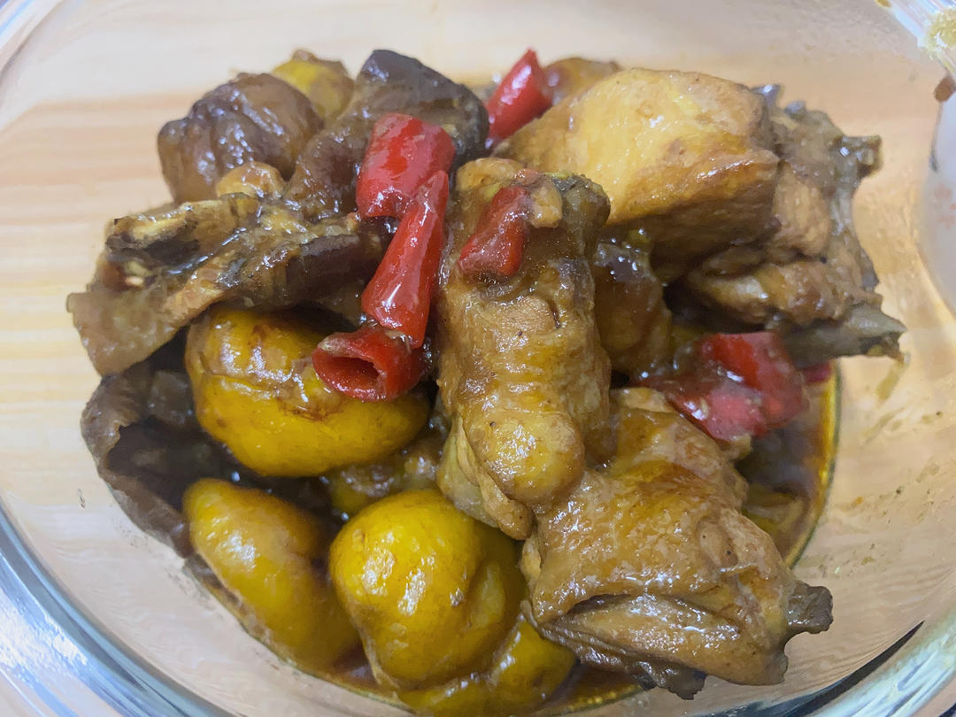【栗子烧鸡】鸡肉都给你吃，栗子归我~