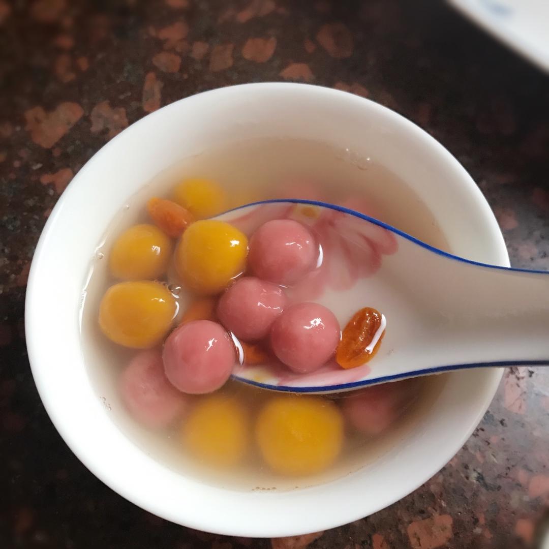 五彩小汤圆（附详细做法）