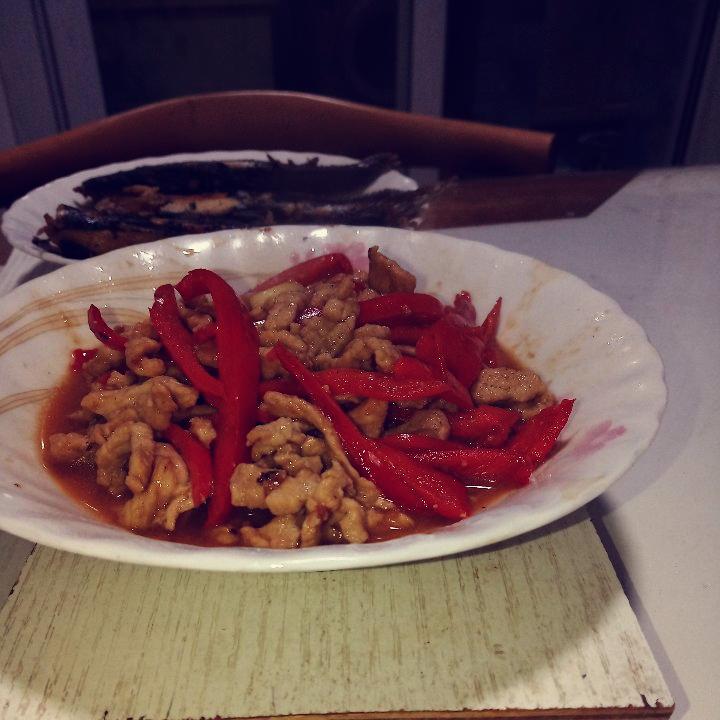 红椒肉丝（甜椒肉丝）