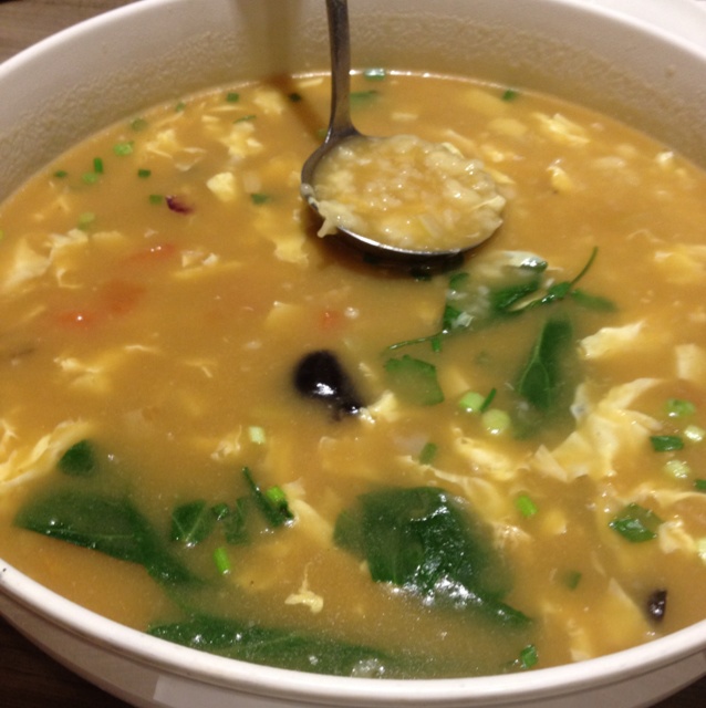 青菜鸡蛋面疙瘩汤