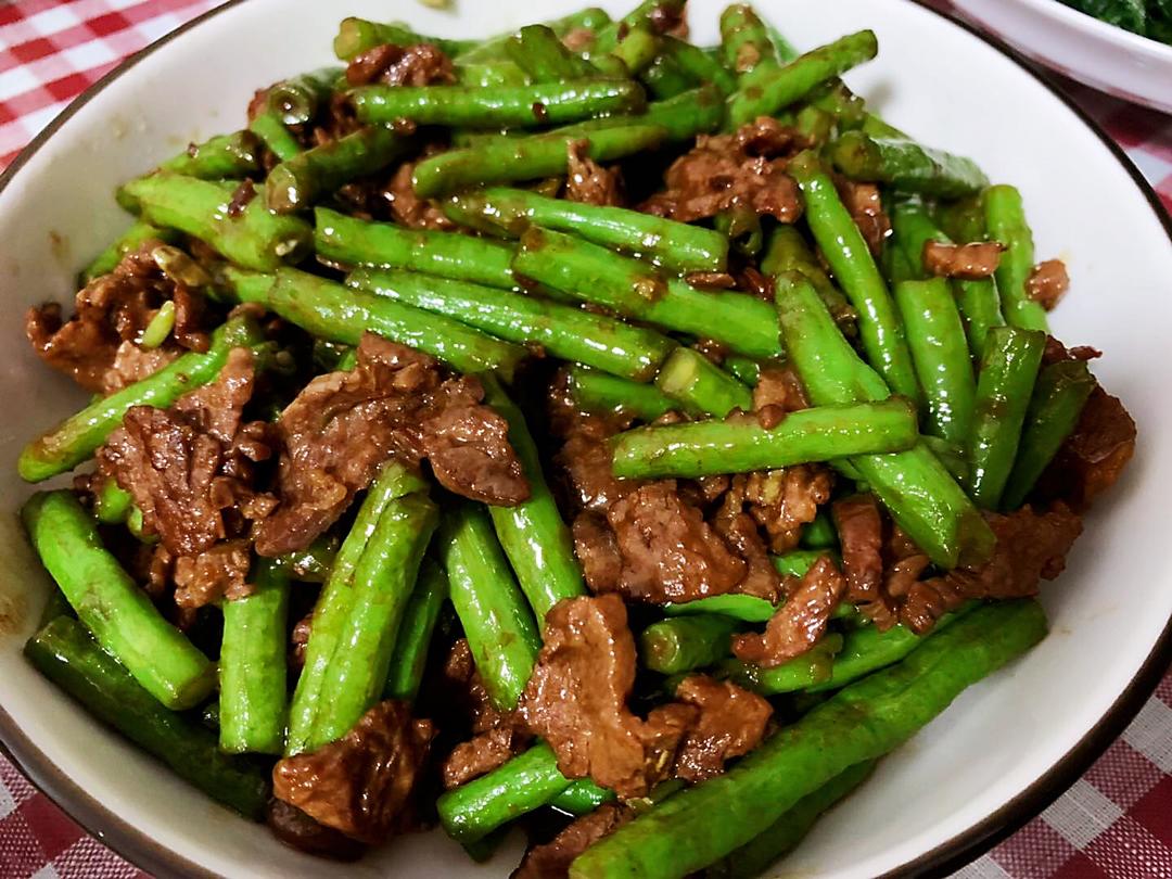 豆角炒牛肉