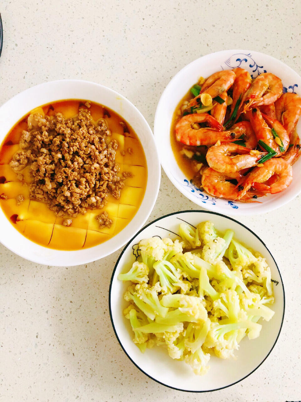 减脂餐——肉末豆腐水蒸蛋