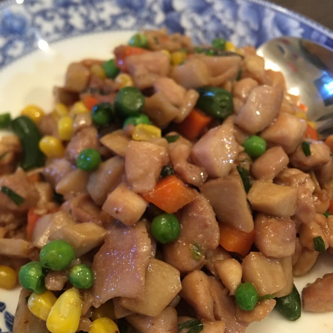 蘑菇鸡丁