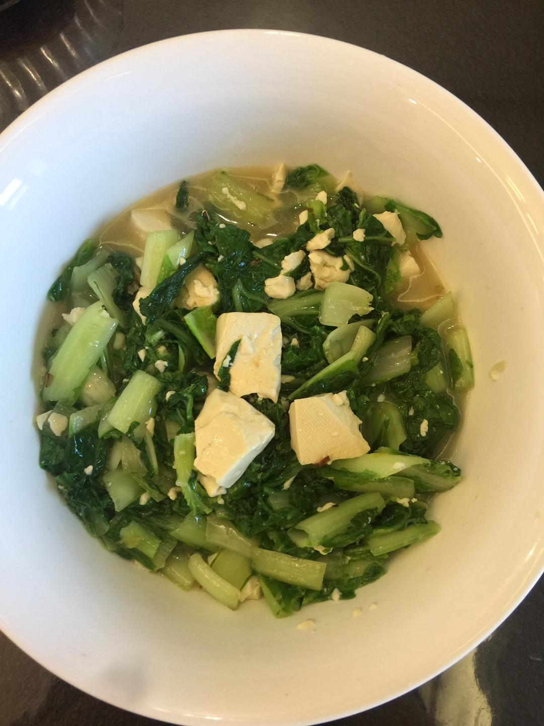 小白菜炒豆腐