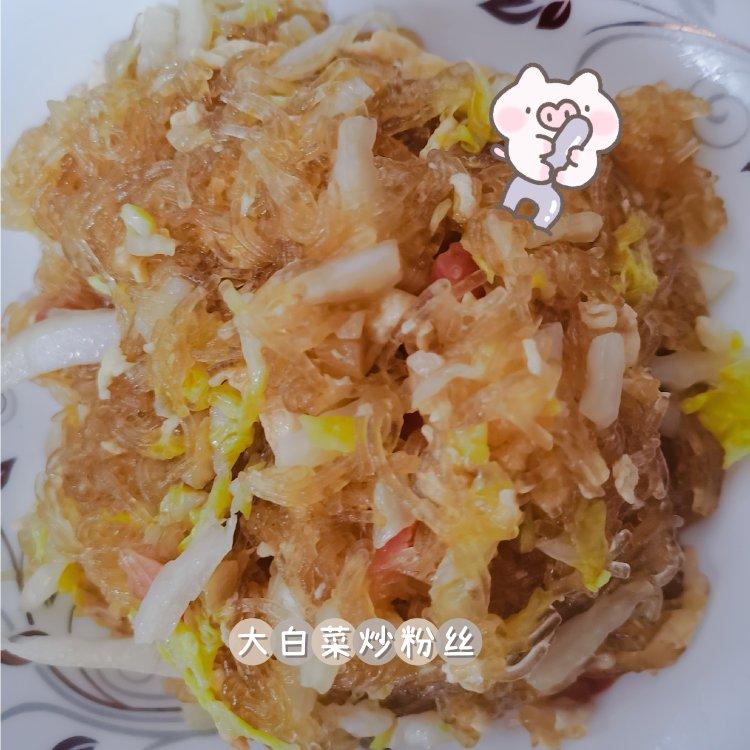 包菜鸡蛋炒粉丝