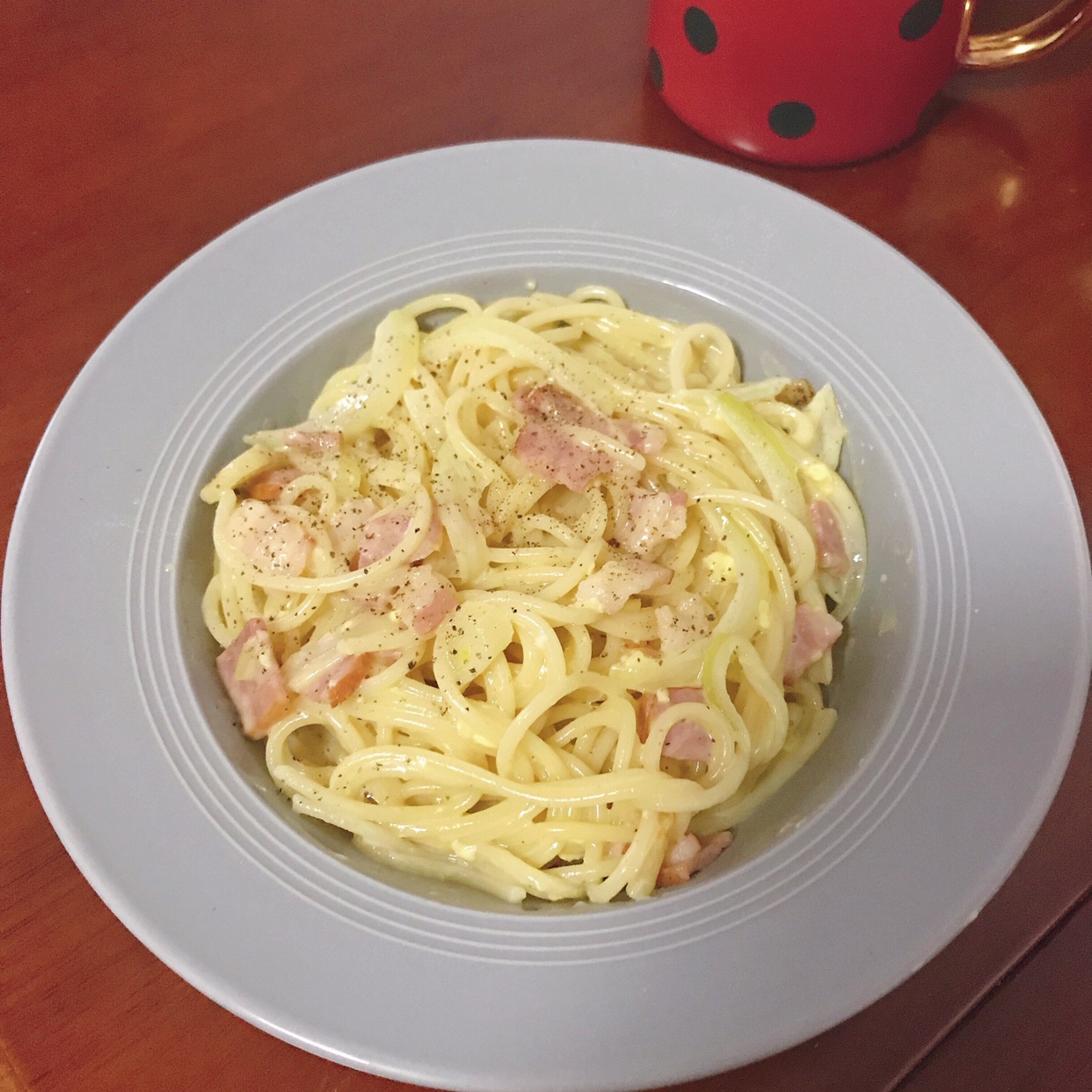 超简单的奶汁培根意面Carbonara