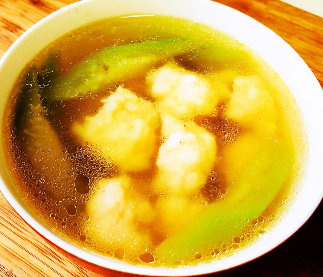 清甜丝瓜虾滑汤