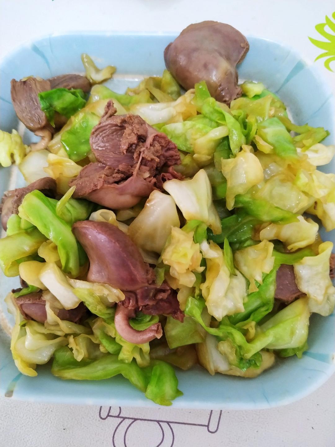 炒鸭心