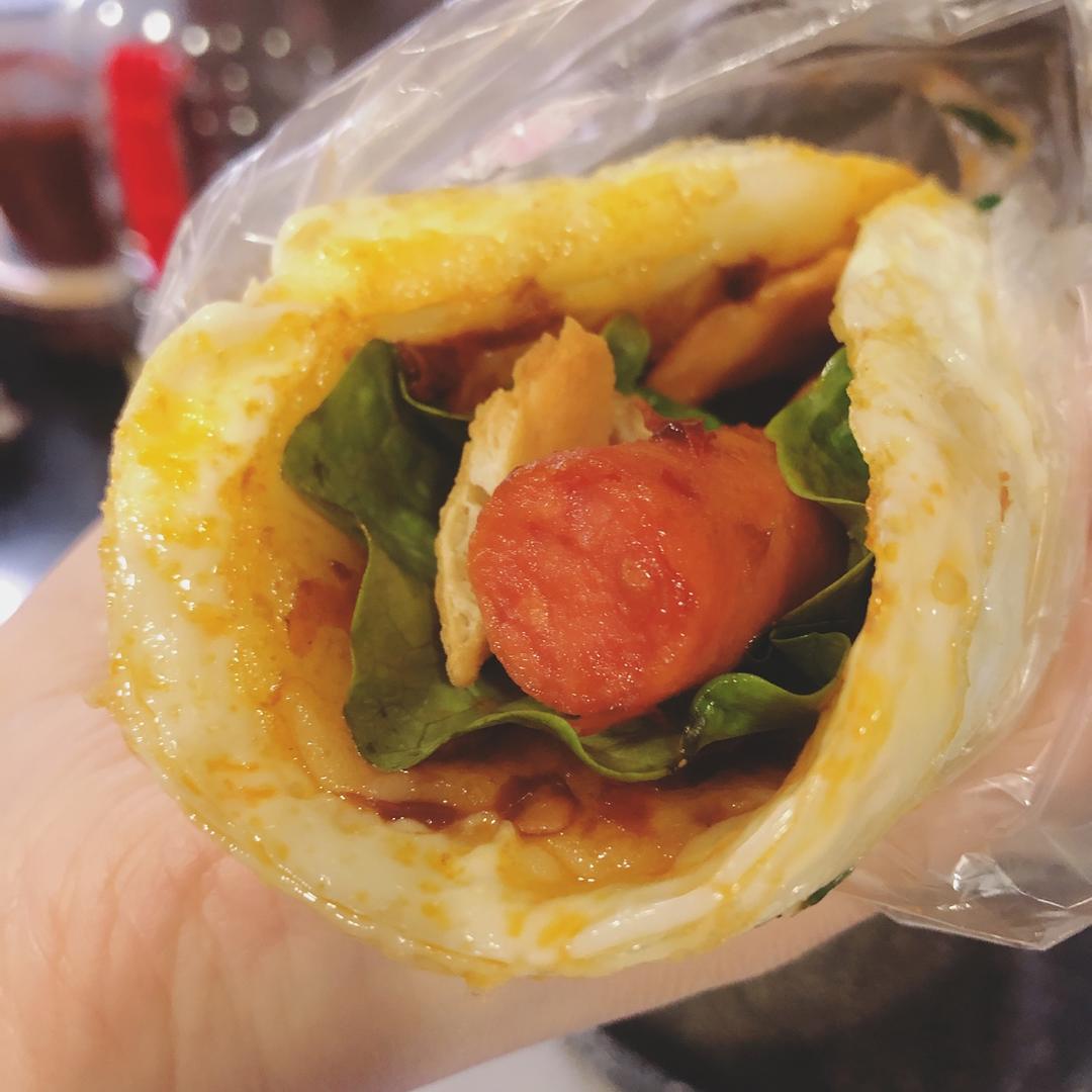 天津卫的早餐～煎饼果子