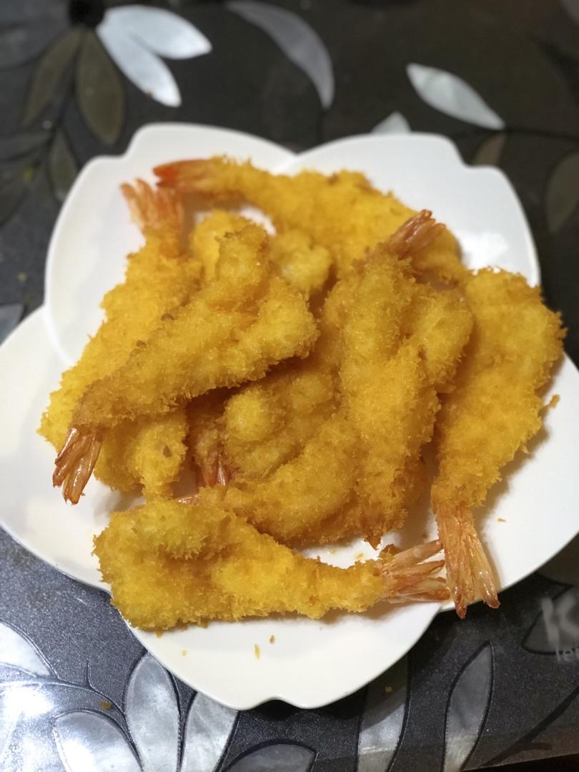 面包糠炸虾