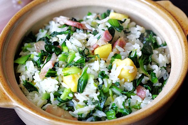 红薯咸肉菜饭