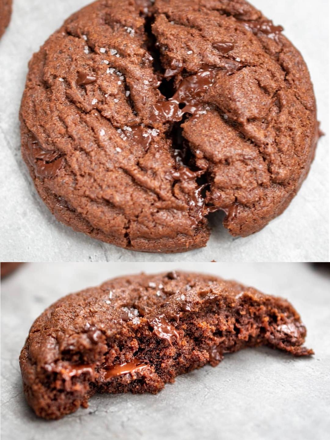 翻译食谱 | 双重巧克力海盐曲奇🍪的做法