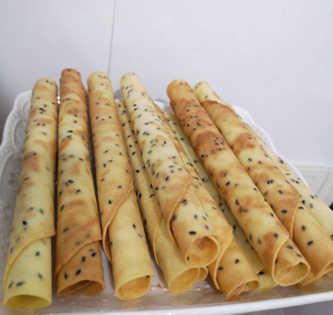 香酥不甜腻的彩色奶油蛋卷