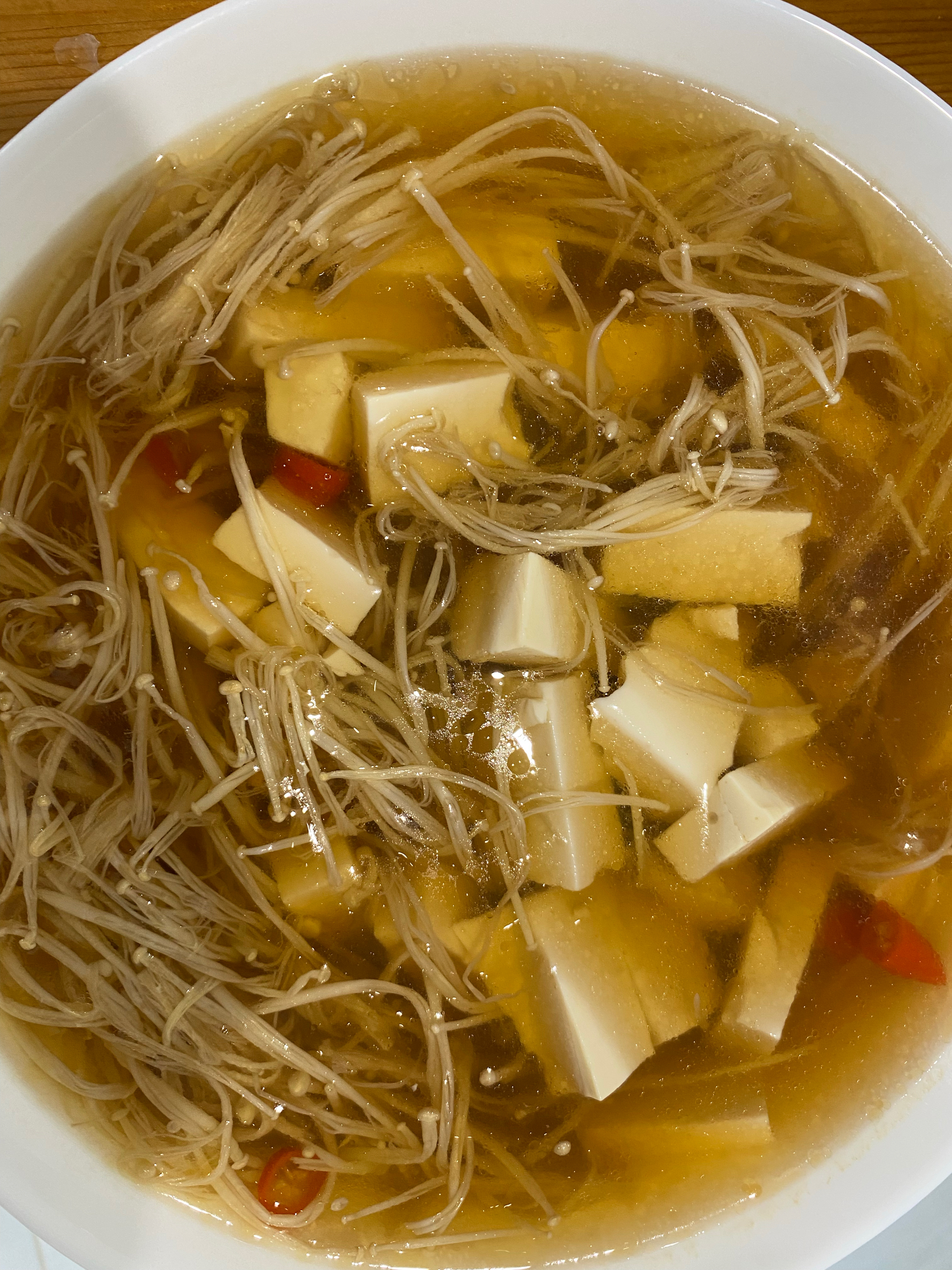 豆腐金针菇汤