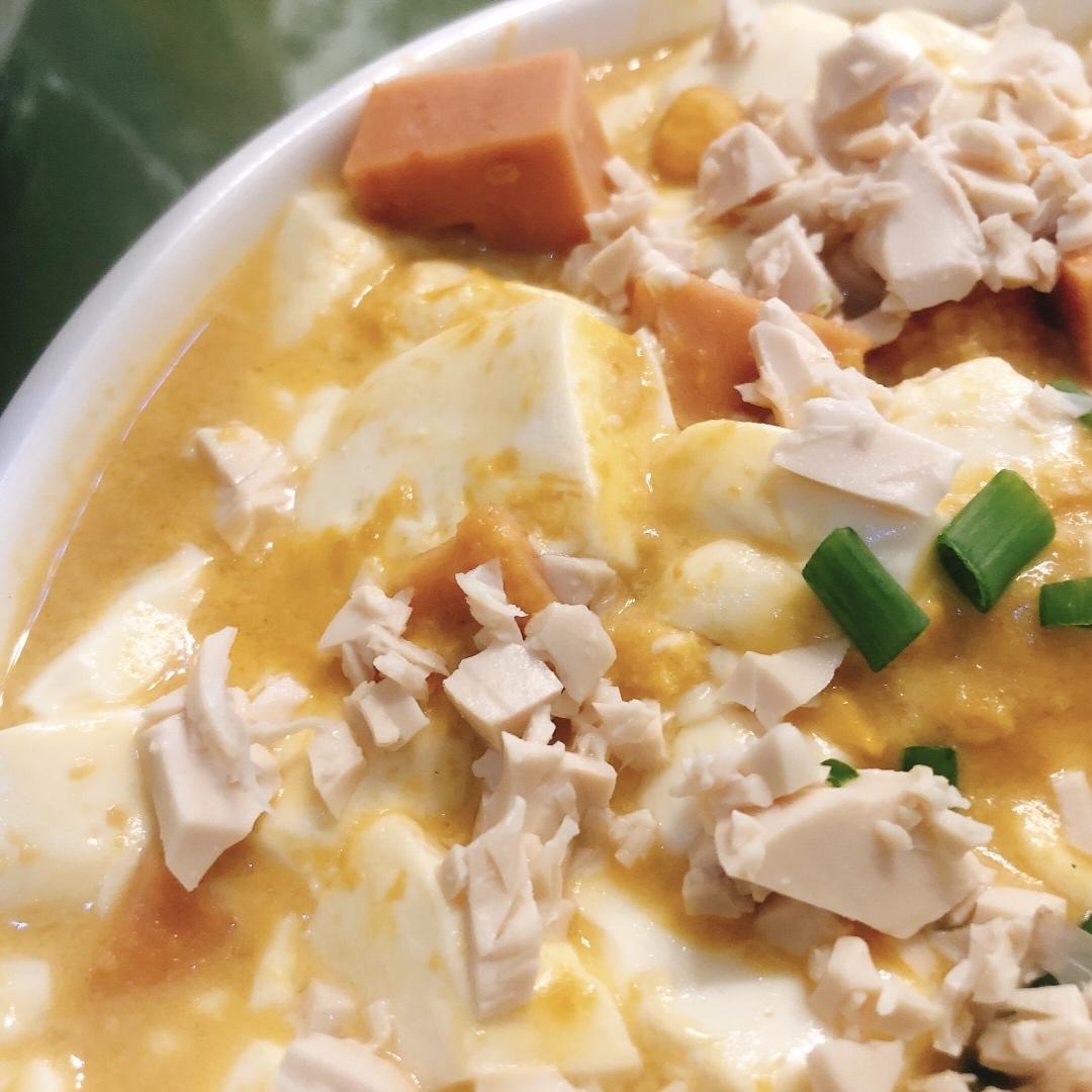 老丁的私房菜-蟹黄豆腐