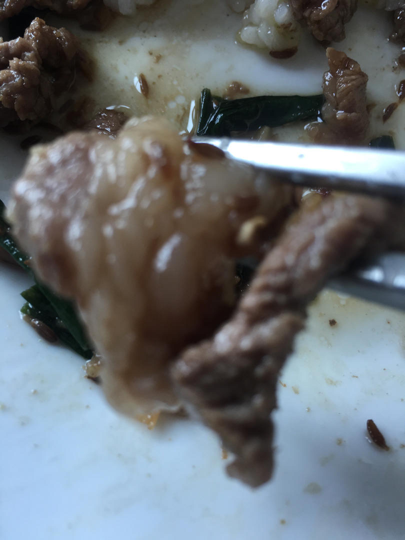 蒜苗炒羊肉