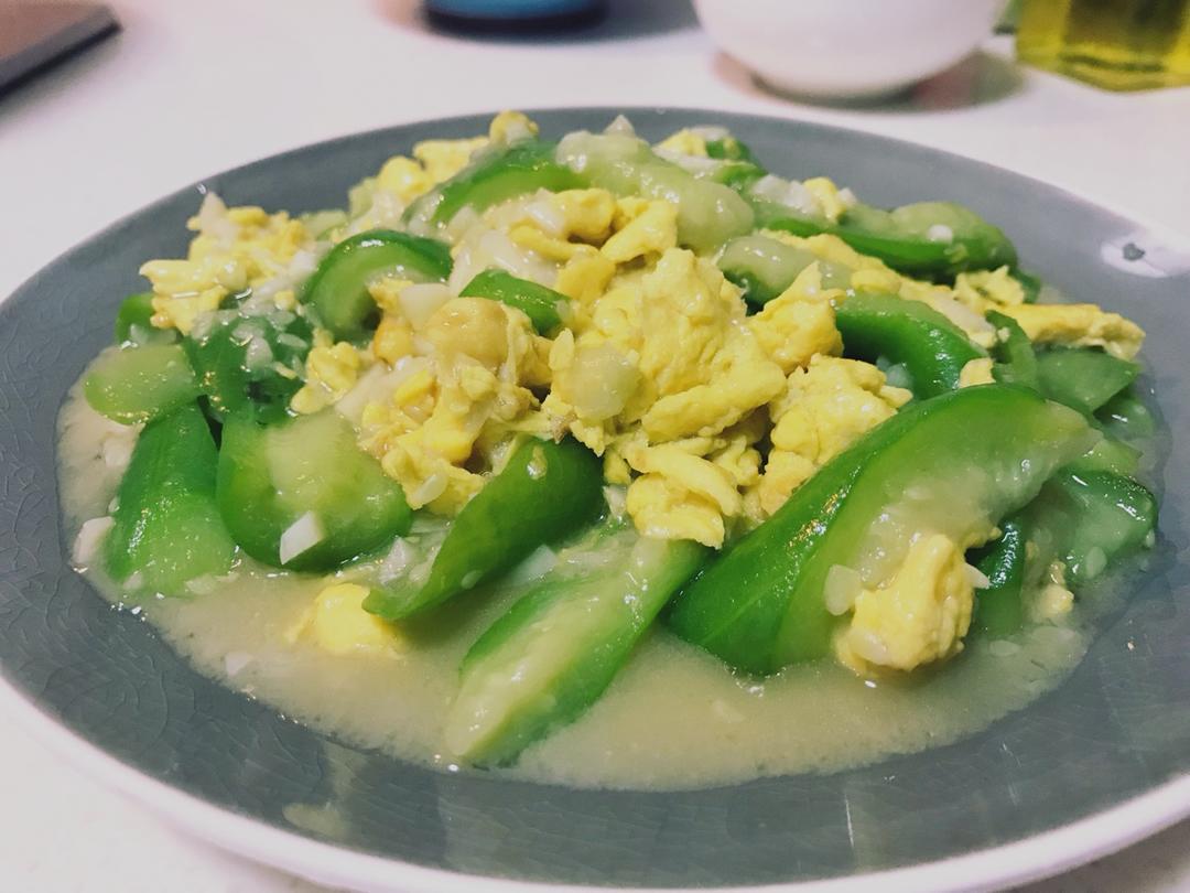 丝瓜炒蛋