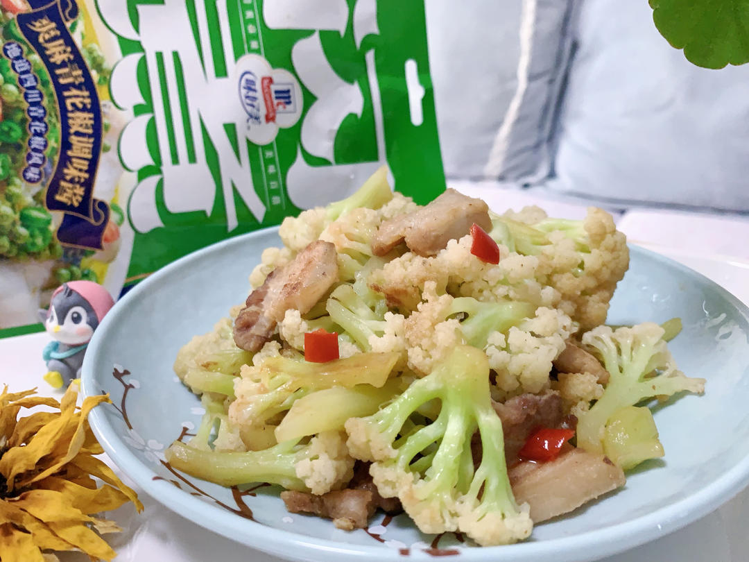 椒麻干锅花菜的做法