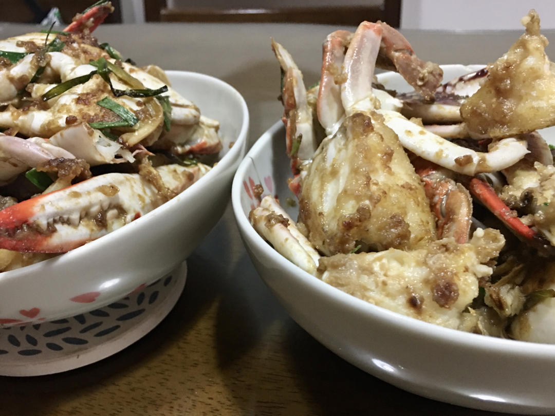 葱姜炒梭子蟹（very easy）