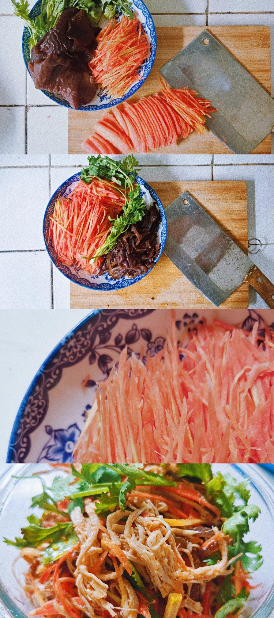 减脂健身｜凉拌手撕鸡丝（香辣&麻油版）