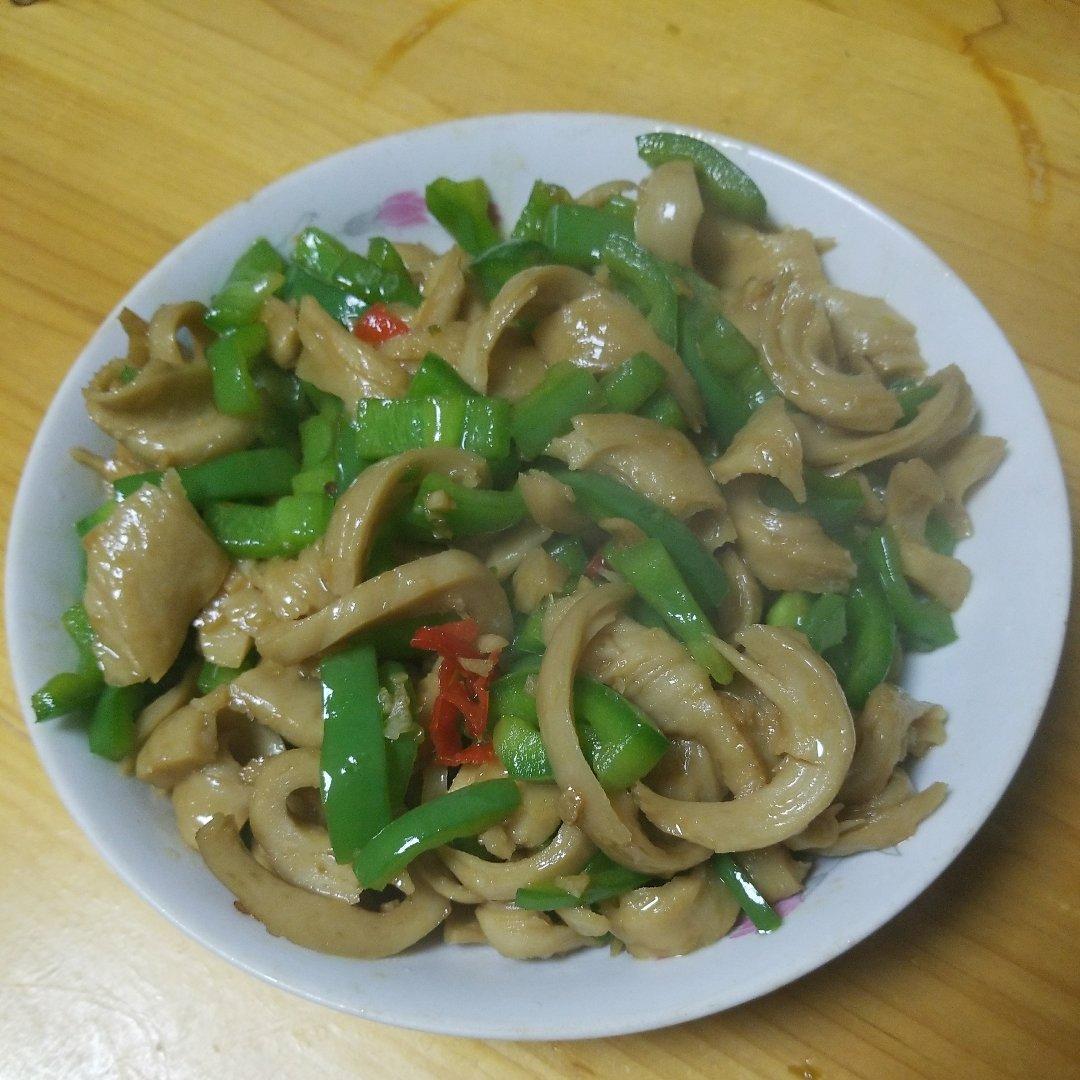 青椒炒面筋
