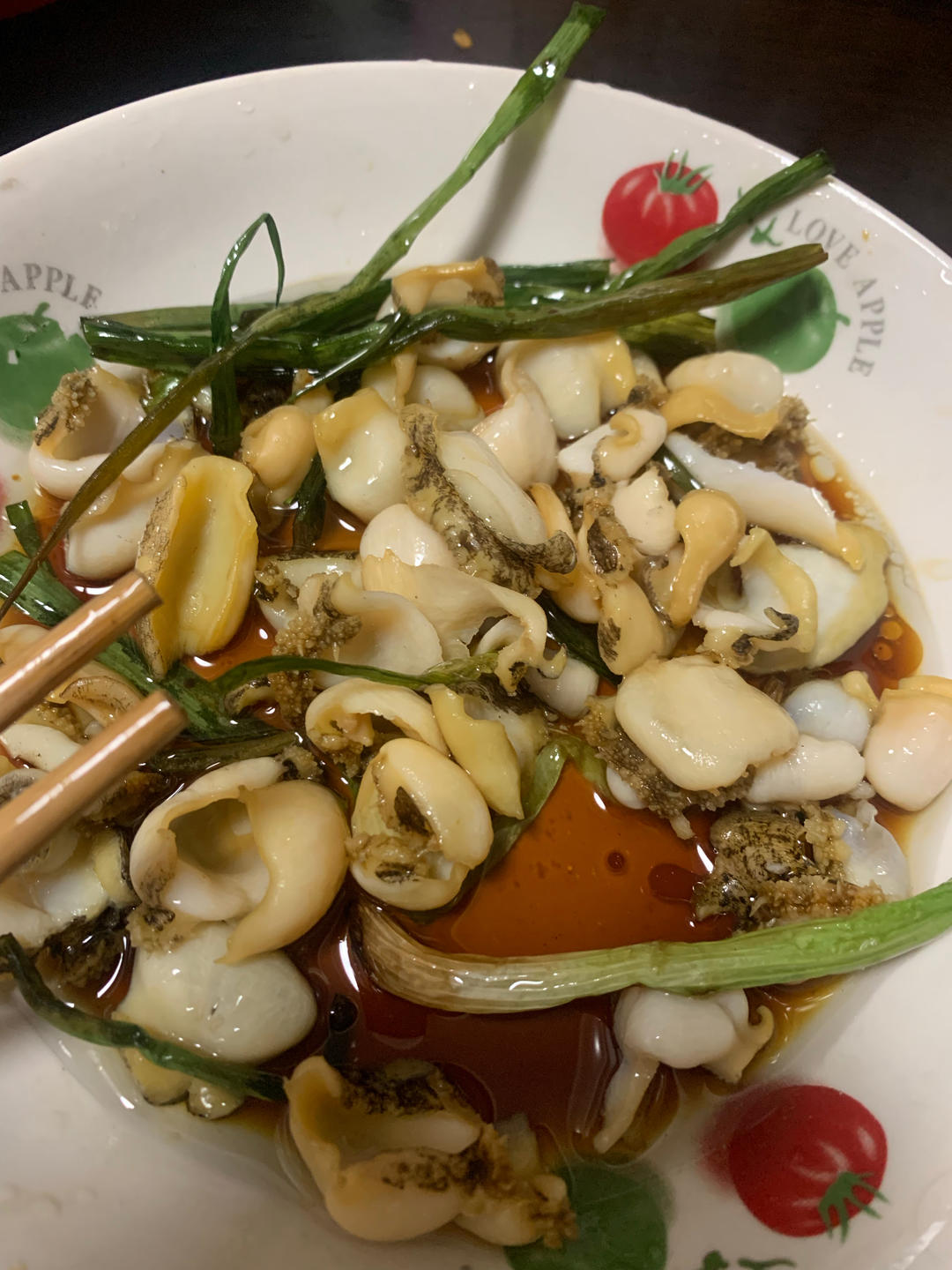 葱油鲍鱼片