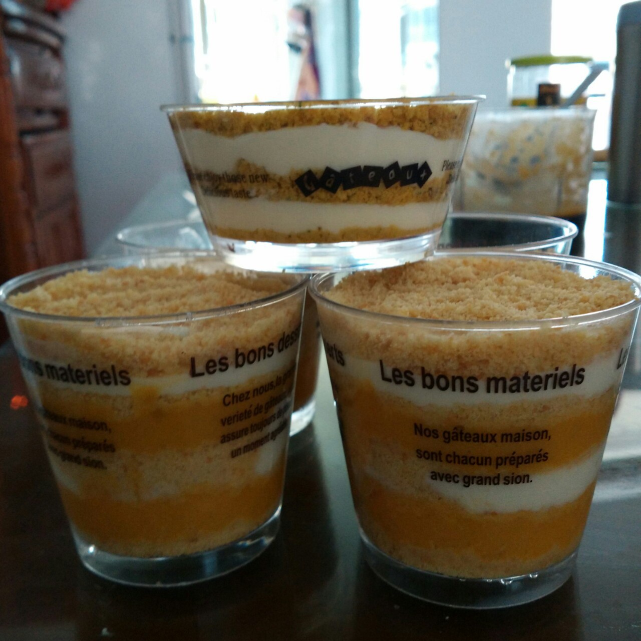 芒果木糠蛋糕杯