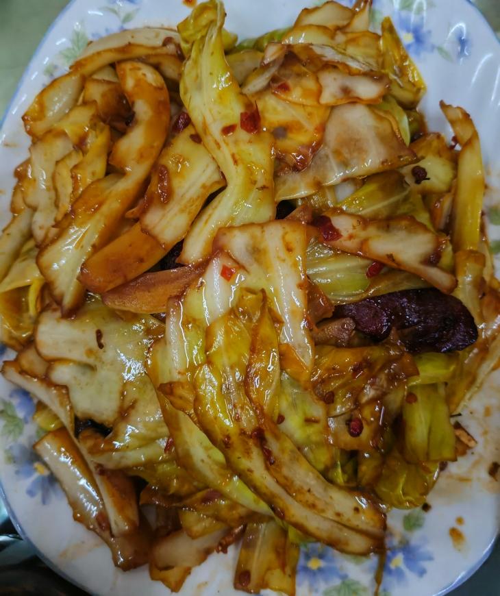 这么炒包菜，吃到空碗