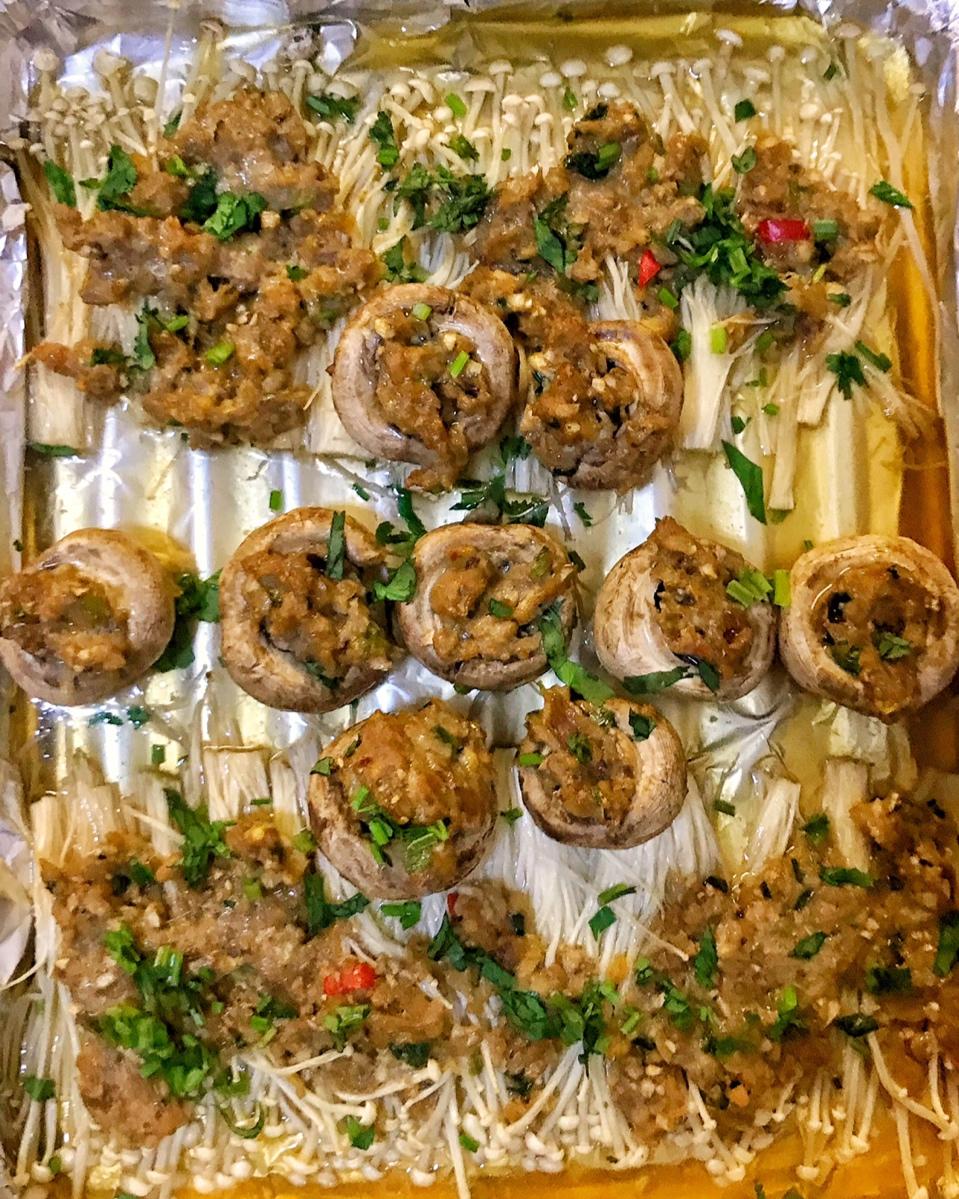 蒜蓉烤金针菇（烤箱版）